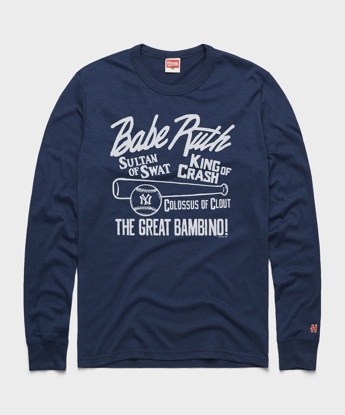 Babe Ruth Nicknames Long Sleeve Tee product image 1