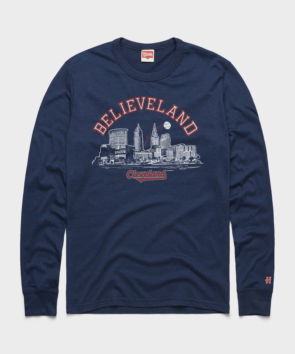 Believeland Cleveland Baseball Long Sleeve Tee product image 1