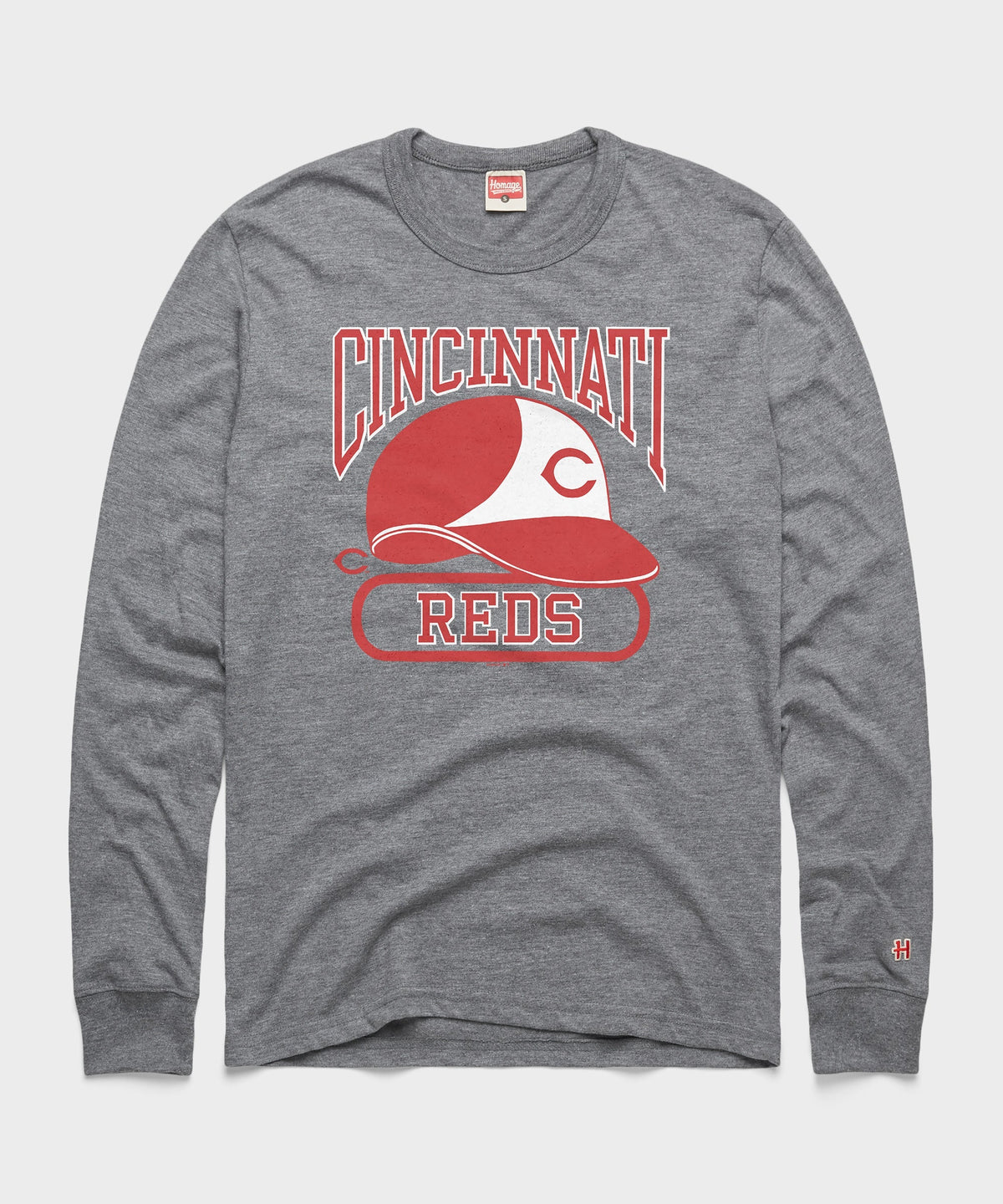 Cincinnati Reds Helmet Long Sleeve Tee product image 1