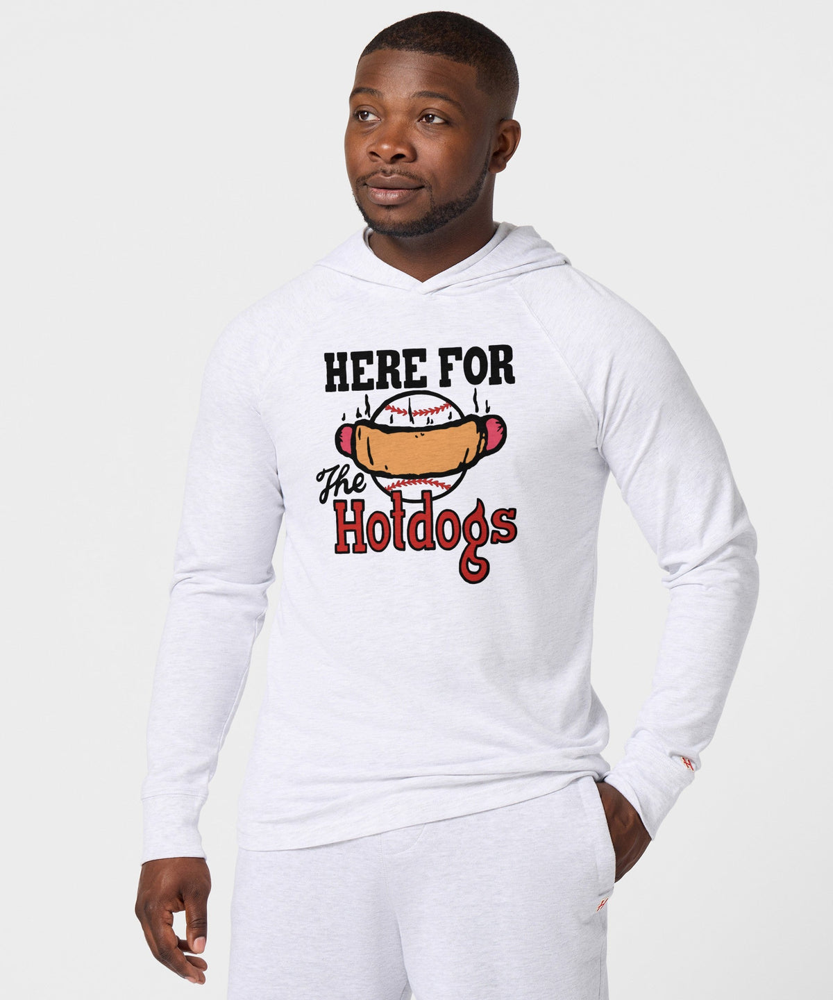 Here For The Hotdogs Lightweight Hoodie product image 3