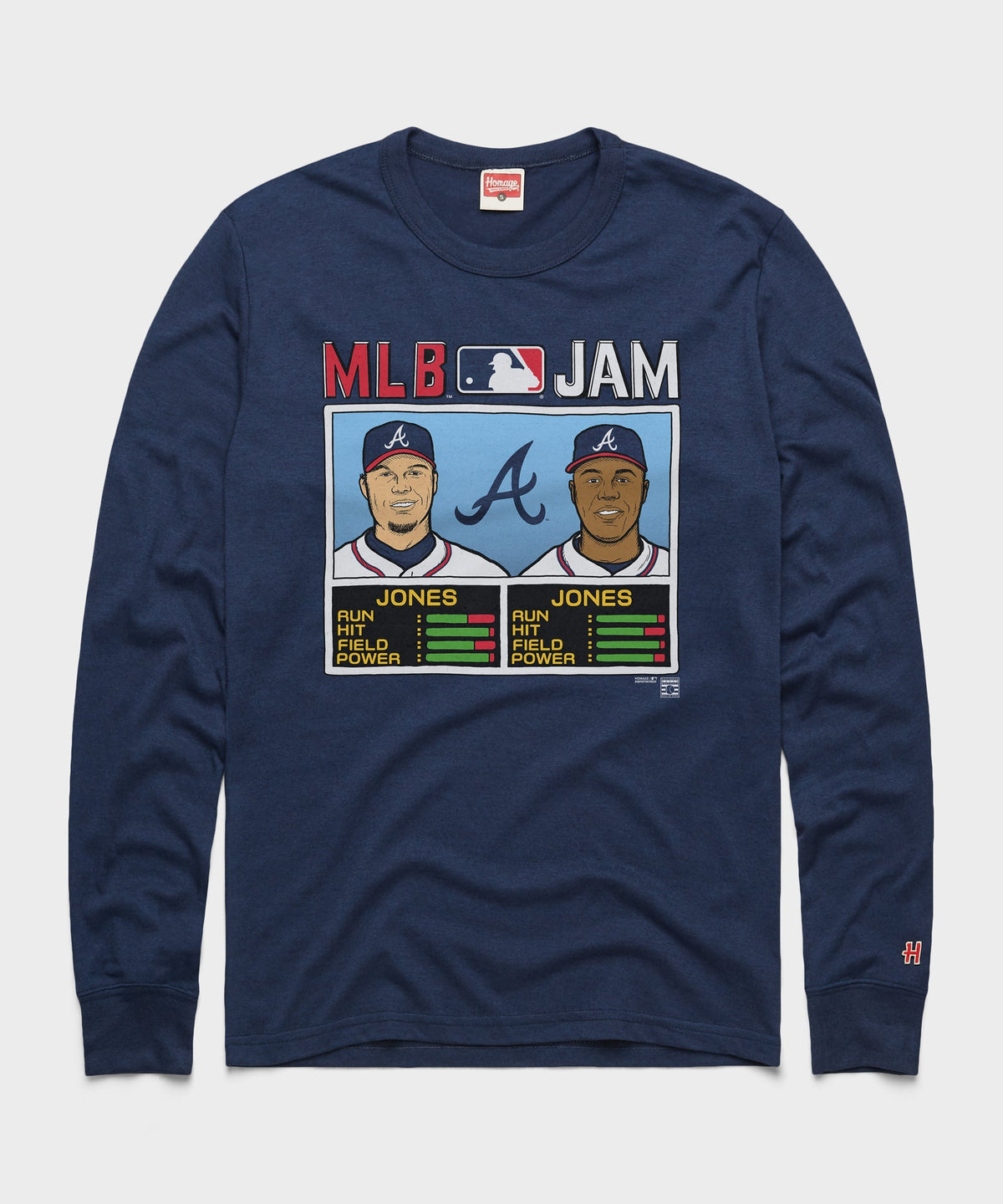 MLB Jam Braves Jones and Long Sleeve Tee product image 1
